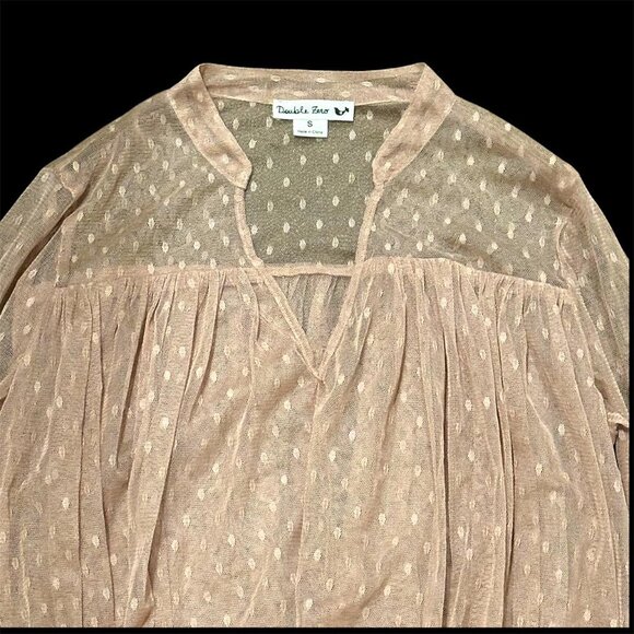 Double Zero Shear Blouse Sz S - Picture 6 of 8